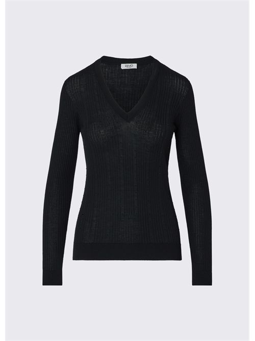 Maglia in lana con scollo a V LIU JO | WF6100MA77Q/22222